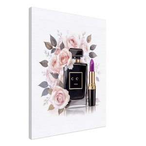 Fashion Perfume Bottle Canvas Wall Art – Wooden Frame Canvas