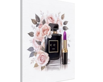 Fashion Perfume Bottle Canvas Wall Art – Wooden Frame Canvas