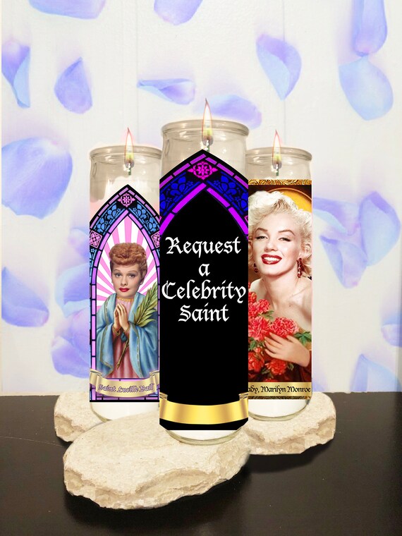 Request A Saint Custom Saint Candles Personalized Prayer Etsy