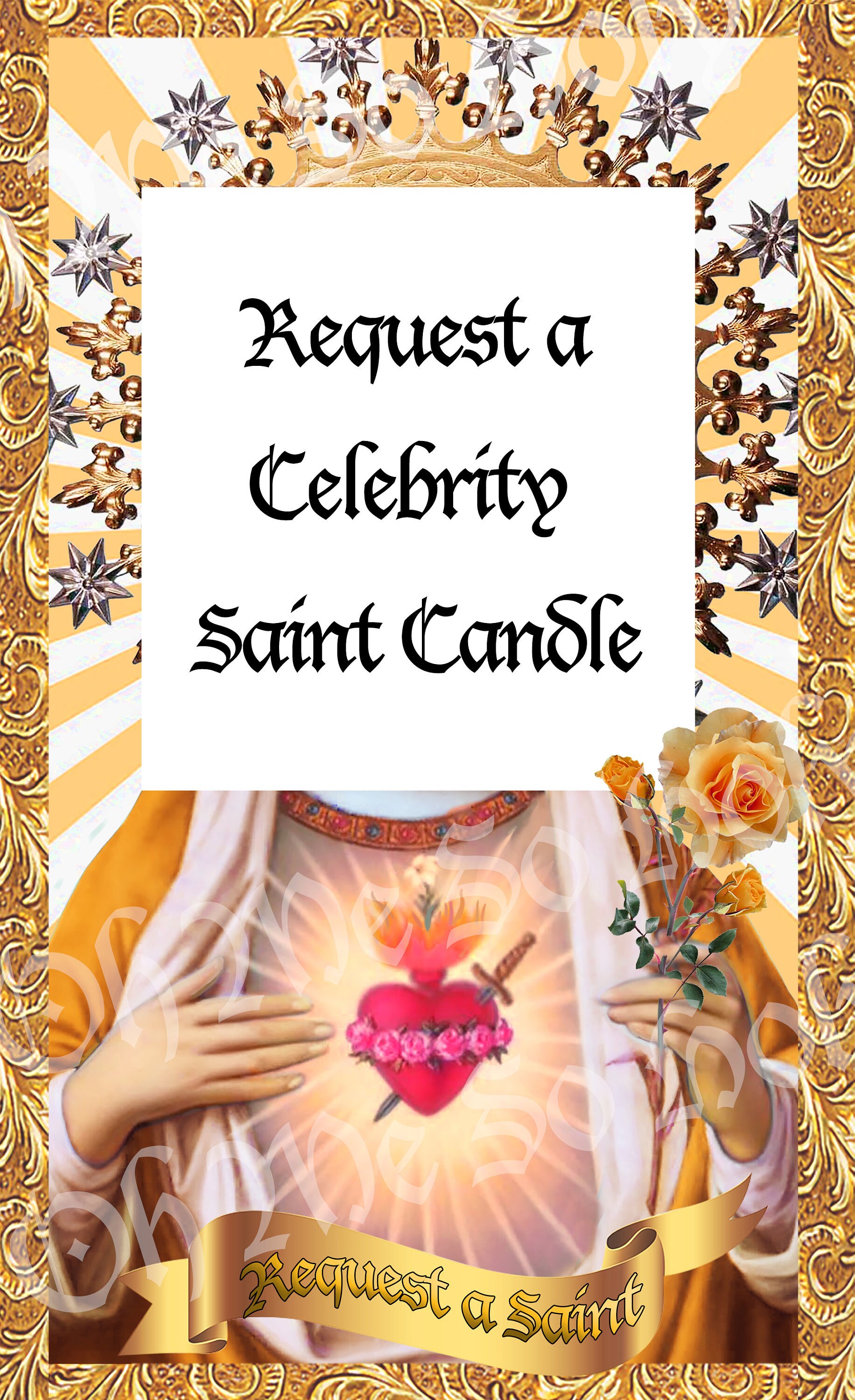 Request A Saint Custom Saint Candles Personalized Prayer Etsy