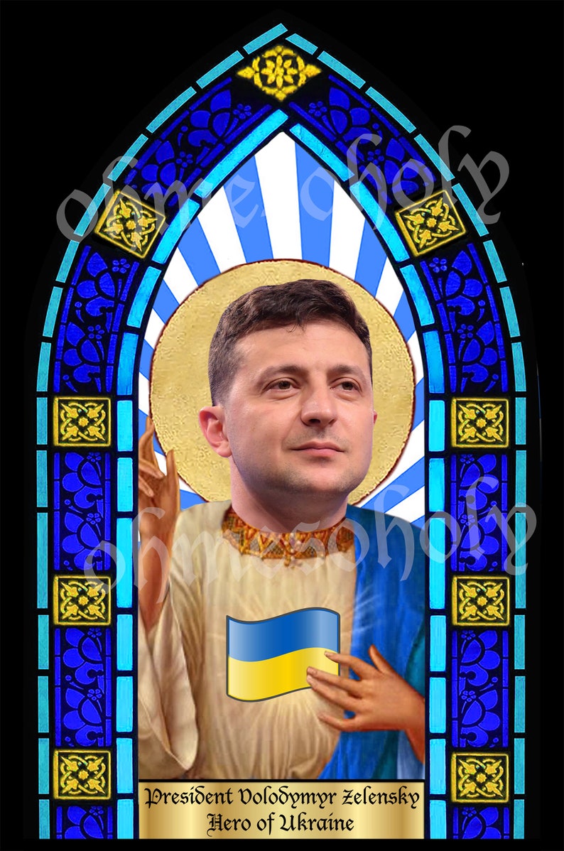 Hero Zelensky Prayer Candle Support for Ukraine Candle Etsy UK