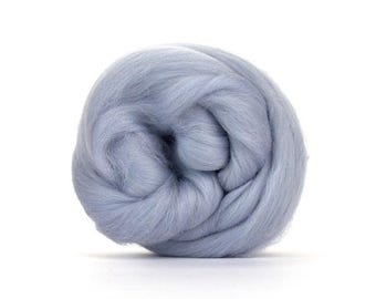 Merinoullsrovning för nåltovning kammad ulltopp Spinnfiber Våttovningsull för spinning Seal Ljusgrå