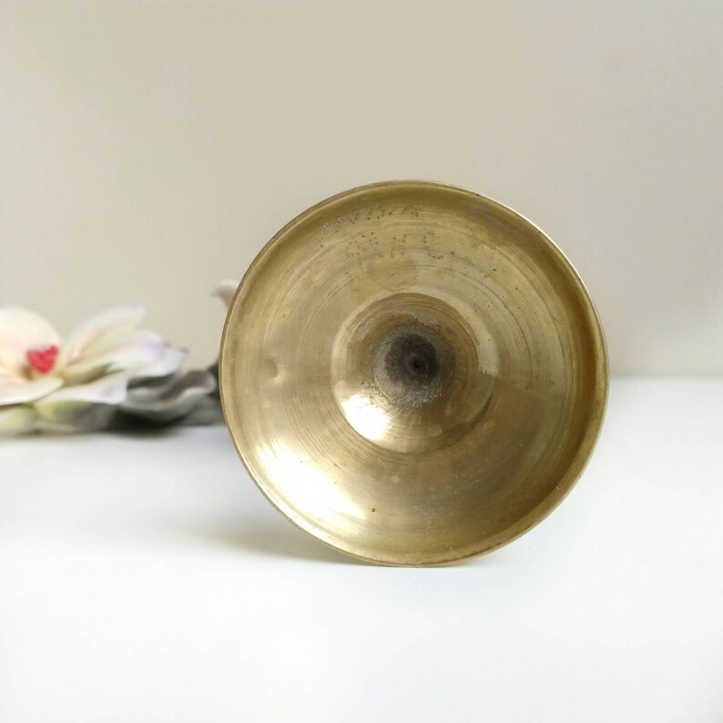 Engraved Brass Bud Vase India Etched Tall Gold Vase Indian Etsy