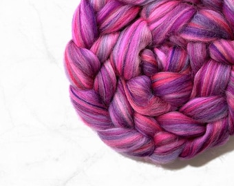 Merino roving wool for spinning Blended merino wool roving Blend fiber Mixed multi color wool roving Wet nuno needle felting wool top Canada