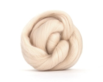 Merino wool roving for spinning Wet felting wool Spinning fiber Combed Merino top neutral Beige skin needle felting wool Canada
