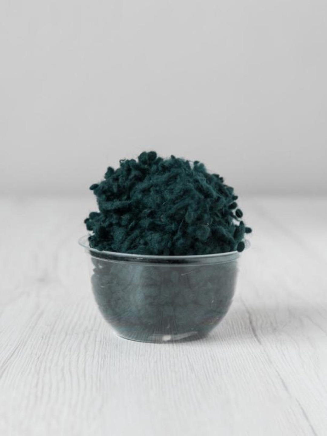 Wool Nepps for Felting 10 G Dark Forest Green Wool Neps Textured Wool ...