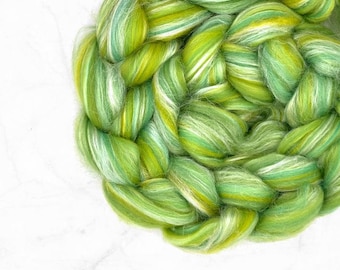 Merino silk blend fiber Silk merino roving for spinning Luxury spinning fiber Nuno wet felting wool top Weaving Spinning supplies Canada