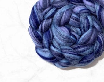 Merino roving wool for spinning Blended merino wool roving Blend fiber Mixed multi color galaxy wet nuno needle felting wool top Canada
