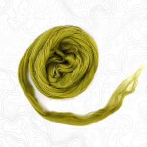 Dyed mulbery silk roving for felting Colorful silk fiber for spinning, blending, crafts Spinning supplies Canada