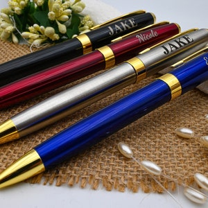 Personalized Engraved Premium Metal Ballpoint, Custom Pen Promotional Gift