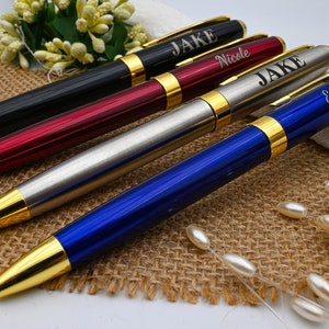Personalized Engraved Pen, Engraved Ballpoint Pen, Custom Pen Set, Metal Pen, Gift For Him, Gift For Father, Anniversary Gift