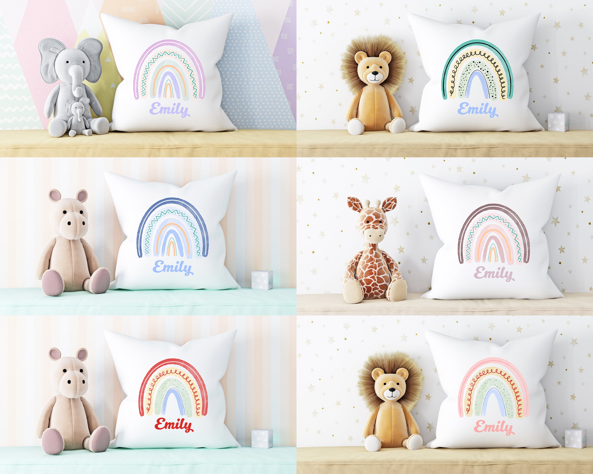 Stars White 30 x 50 cm TupTam Childrens Pillow Case with Decorative Patterns 