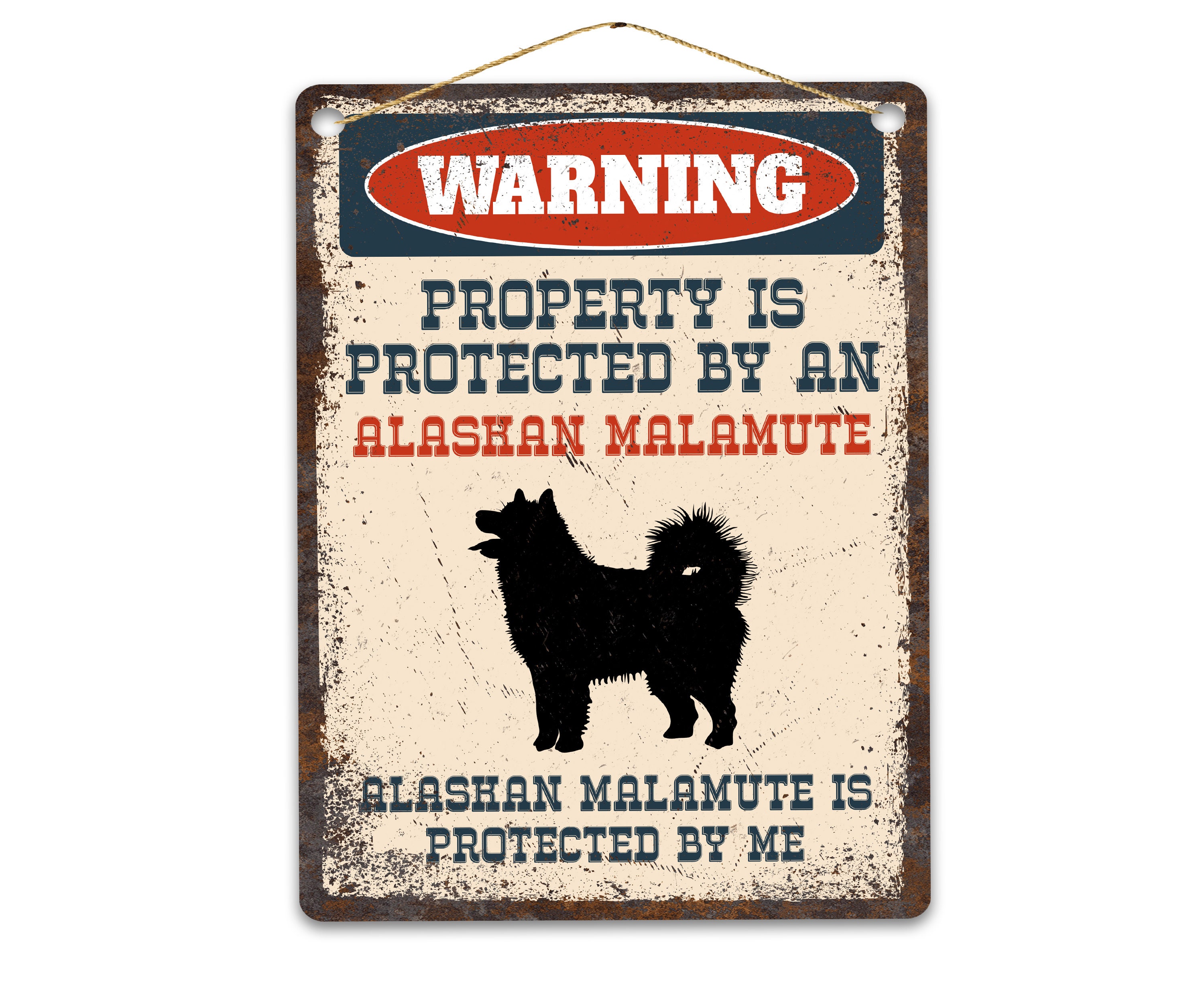 Alaskan Malamute Metal Sign Funny Warning Dog Sign Rustic - Etsy Alaskan Malamute Metal Sign Funny Warning Dog Sign Rustic - Etsy