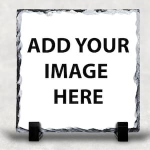 Personalized Photo Slate, Photo Rock Granite, Personalized Photo Stone, Multiple Sizes Available