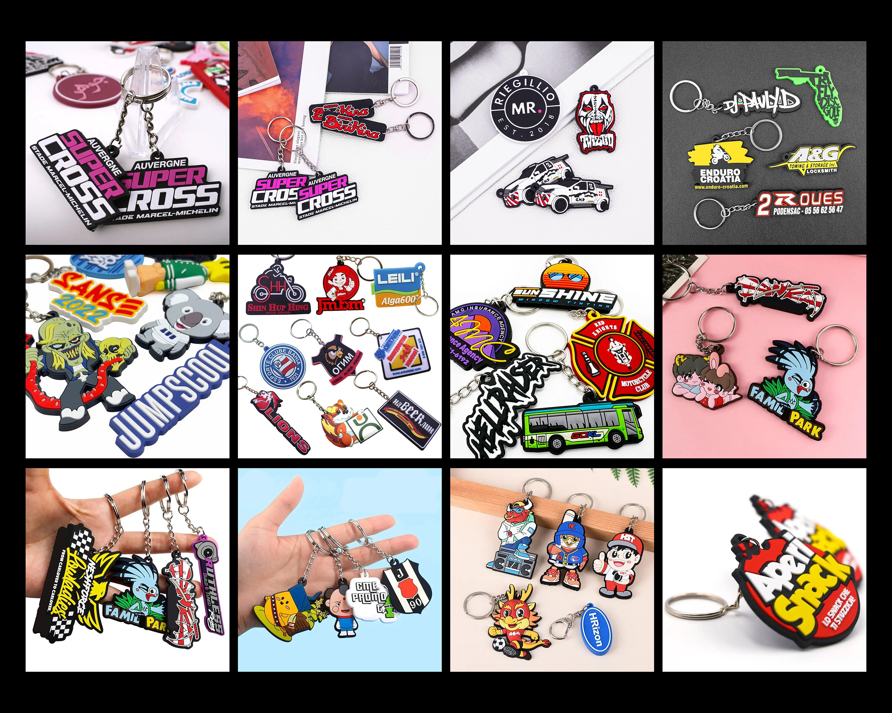 Custom Rubber Silicone Keychains - Personalized 3D PVC Soft Keychains ...