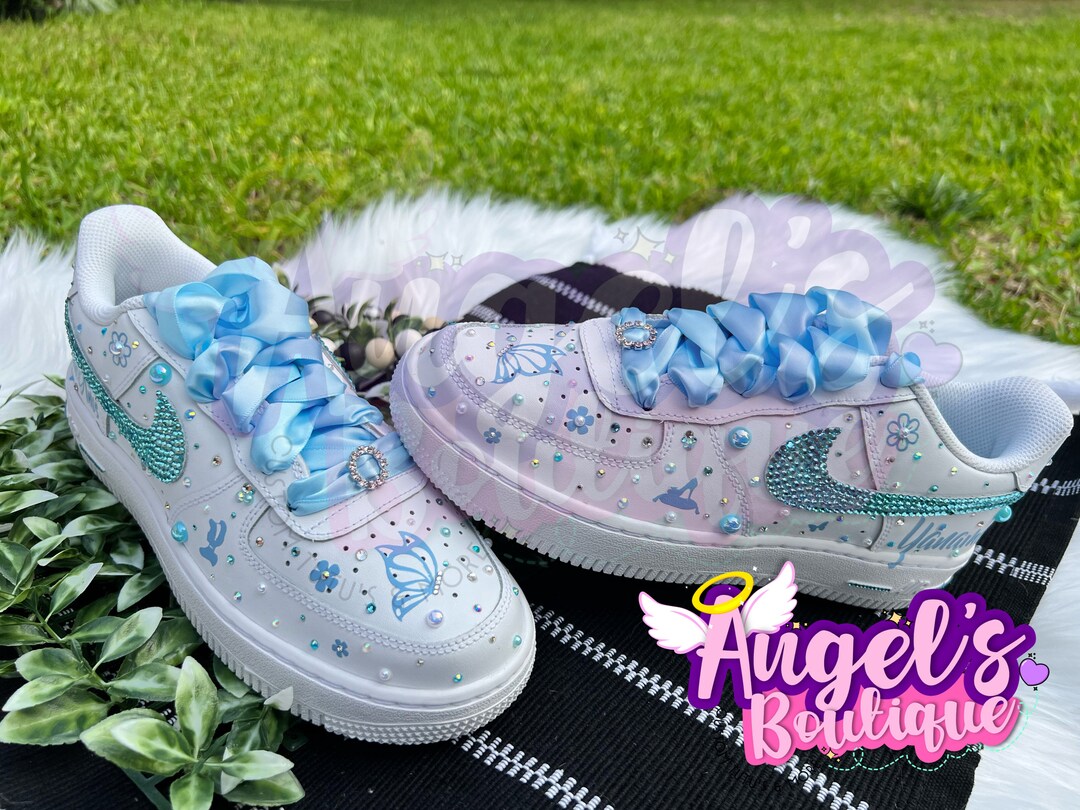 Bling Quinceanera Air Force 1s Af1s Etsy