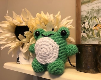Crochet Frog- Lavender Infused