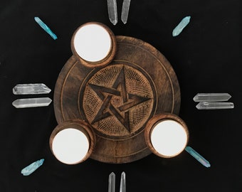 Pentacle Candle Holder