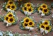 Pinned sunflower corsage Groom corsage Groom boutonniere Sunflower wedding Rustic theme wedding 