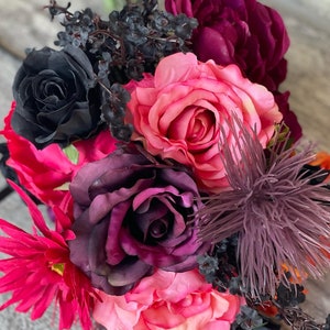 Black and Colorful Bouquet Spring and Fall Bouquet image 3