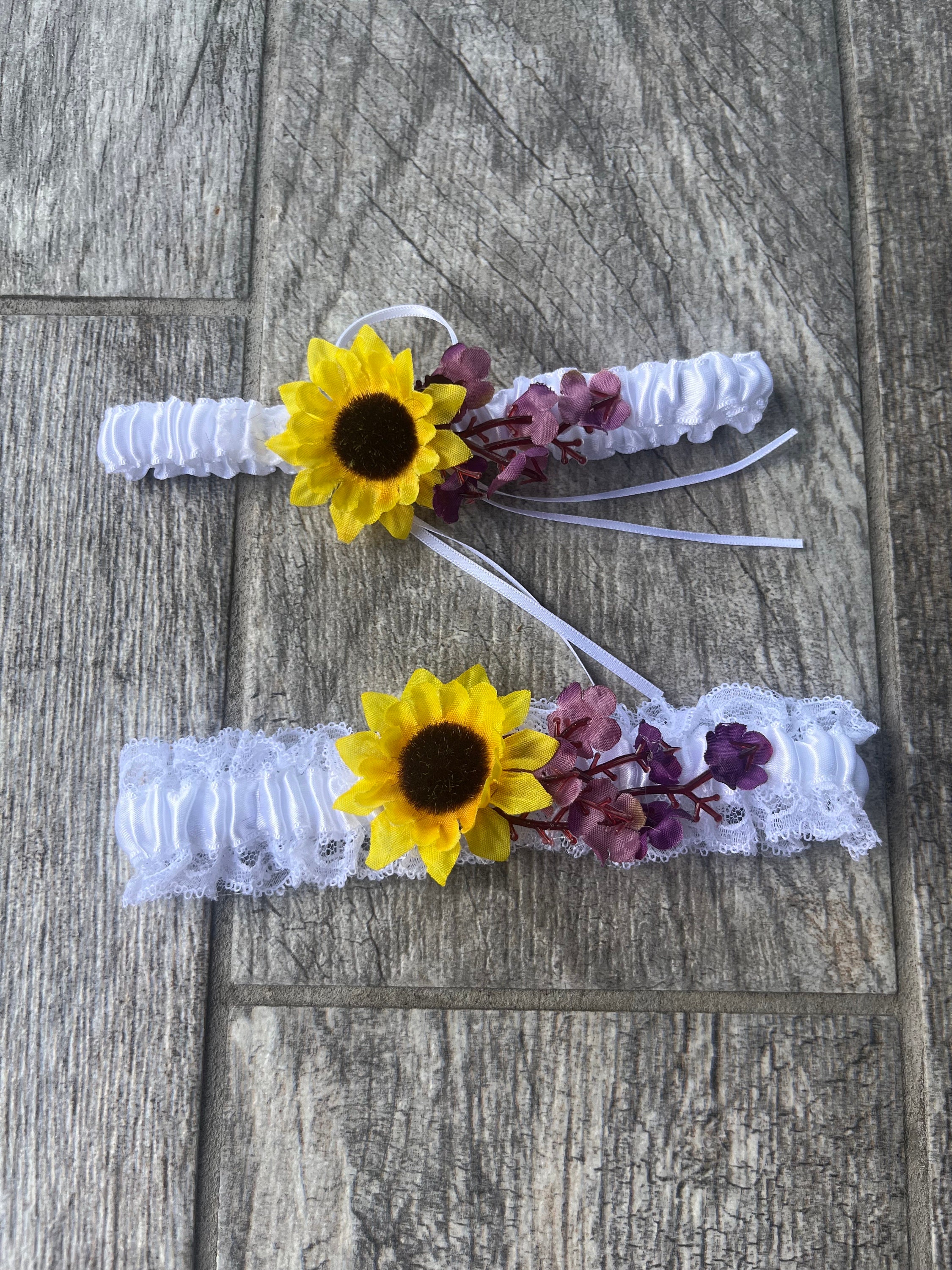 Sunflower Garters - Etsy