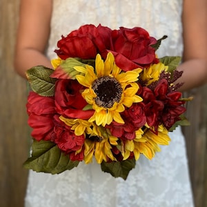 Burgundy Sunflowers Bouquet, Fall Wedding, Fall bride, Burgundy Wedding, Sunflower Bouquet, Bride Bouquets, Bridesmaids Bouquet
