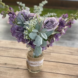 Purple and Lavender Boho Centerpiece | Etsy