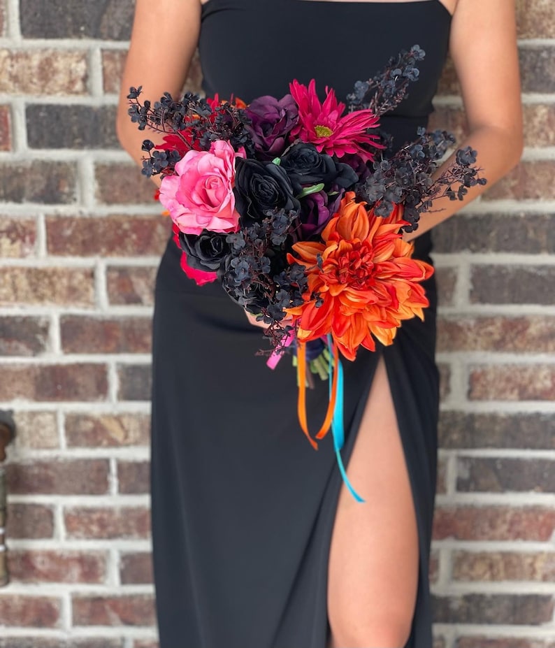Black and Colorful Bouquet Spring and Fall Bouquet image 1
