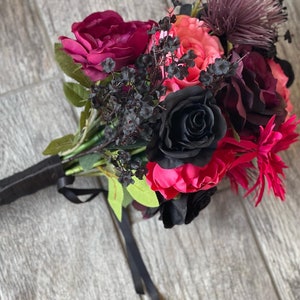 Black and Colorful Bouquet Spring and Fall Bouquet image 6