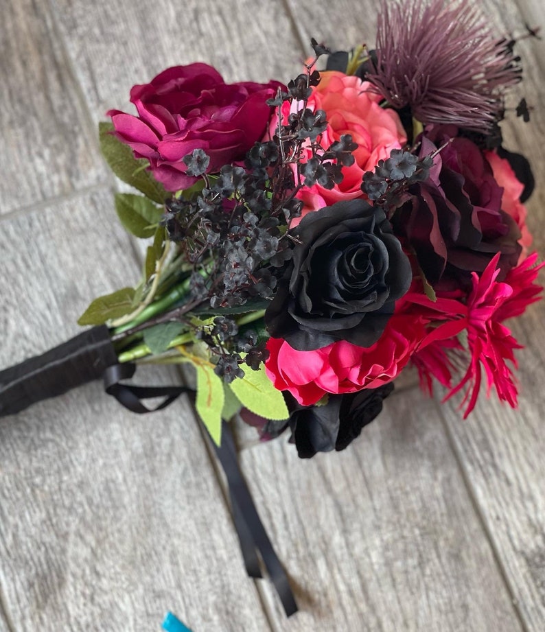 Black and Colorful Bouquet Spring and Fall Bouquet image 6