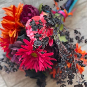 Black and Colorful Bouquet Spring and Fall Bouquet image 5
