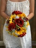 Burgundy and sunflowers bride bouquet Fall wedding Burgundy and sunflowers wedding Sunflowers wedding Sunflower bouquet 