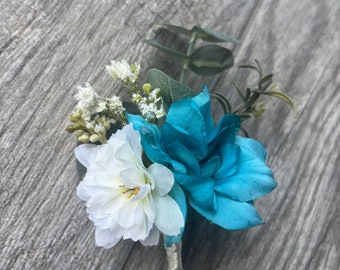 Turquoise wrist corsage discount