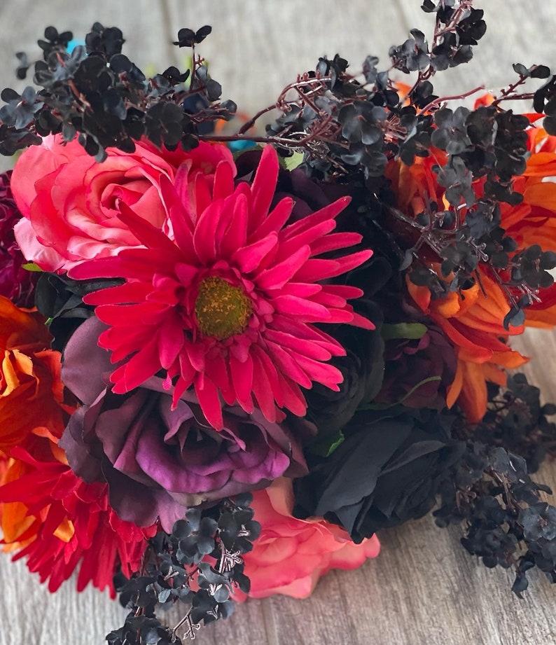 Black and Colorful Bouquet Spring and Fall Bouquet image 4