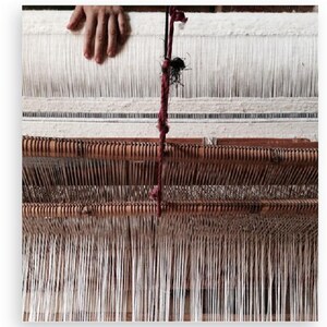 Wool Handloomed Pom Pom Throw/Blanket - Handspun Wool