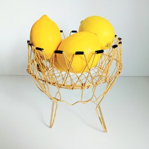 60s fruit basket - vintage fruit basket - multi-function - fruit bowl - wire mesh
