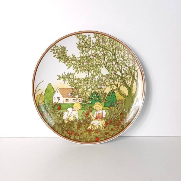 Villeroy und Boch Heinrich Sammelteller - Titel Sommer - Wandteller Keramik - 90s - Made in Germany