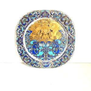 Rosenthal Christmas plate - Björn Wiinblad 1979 - limited - hand-painted - Made in Germany - glass art - collector&#39;s plate