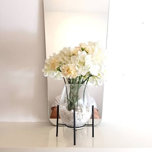 Beautiful Rockabilly wall mirror - trapeze mirror 60s -