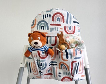 Cojín para trona IKEA Antilop: inserto de algodón lavable, poliéster impermeable