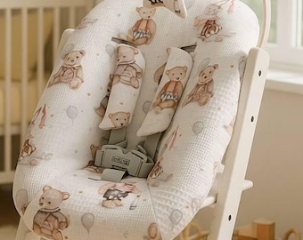 Funda de algodón gofrado para recién nacidos - Compatible con el asiento Stokke Tripp Trapp