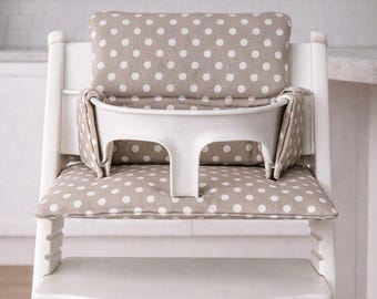 Custom Stokke Tripp Trapp Cushion Cover | Baby High Chair Pad | Personalized Feeding Chair Cushion
