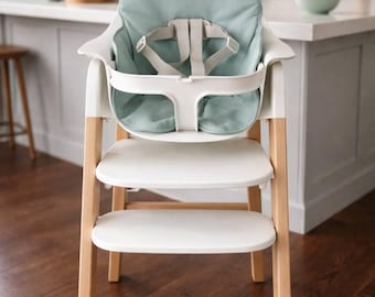 Mockingbird High Chair Cushion | Sage Green Waterproof Seat Pad, Washable Baby Chair Insert