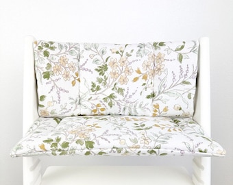 Waterdicht kussen met bloemen voor Stokke Tripp Trapp-kinderstoel