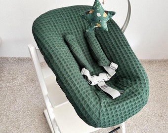 Funda de algodón gofre hecha a mano para el conjunto de recién nacido Tripp Trapp