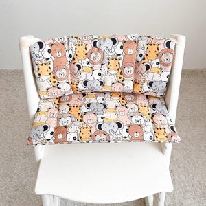 Personalizable Wipeable Cushion Compatible with Stokke Tripp Trapp High Chair, Kissen Beschichtet, Highchair Cushion, Tripp Trapp Kissen