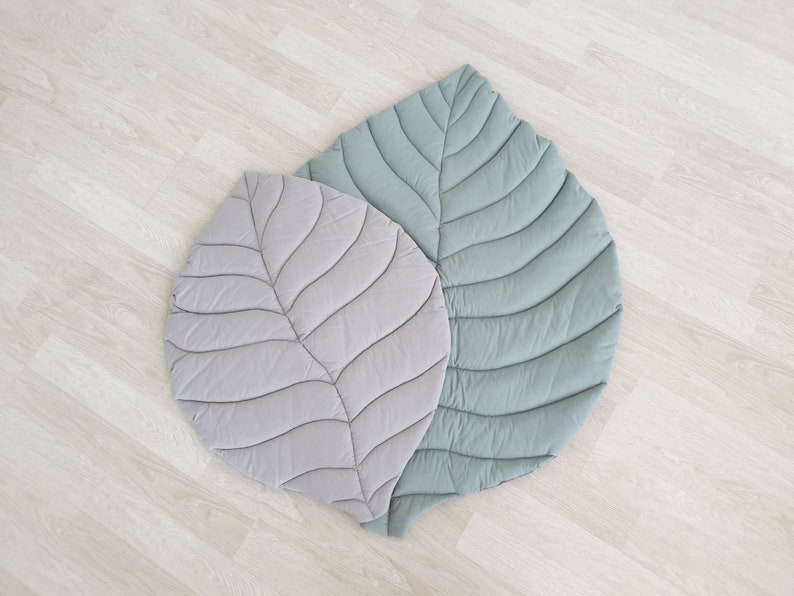 Leaf play mat baby play rug baby room mat baby picture Etsy