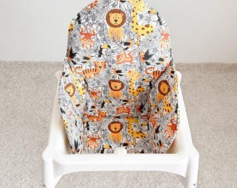 Cojín de algodón lavable para trona: IKEA Antilop, forro lavable