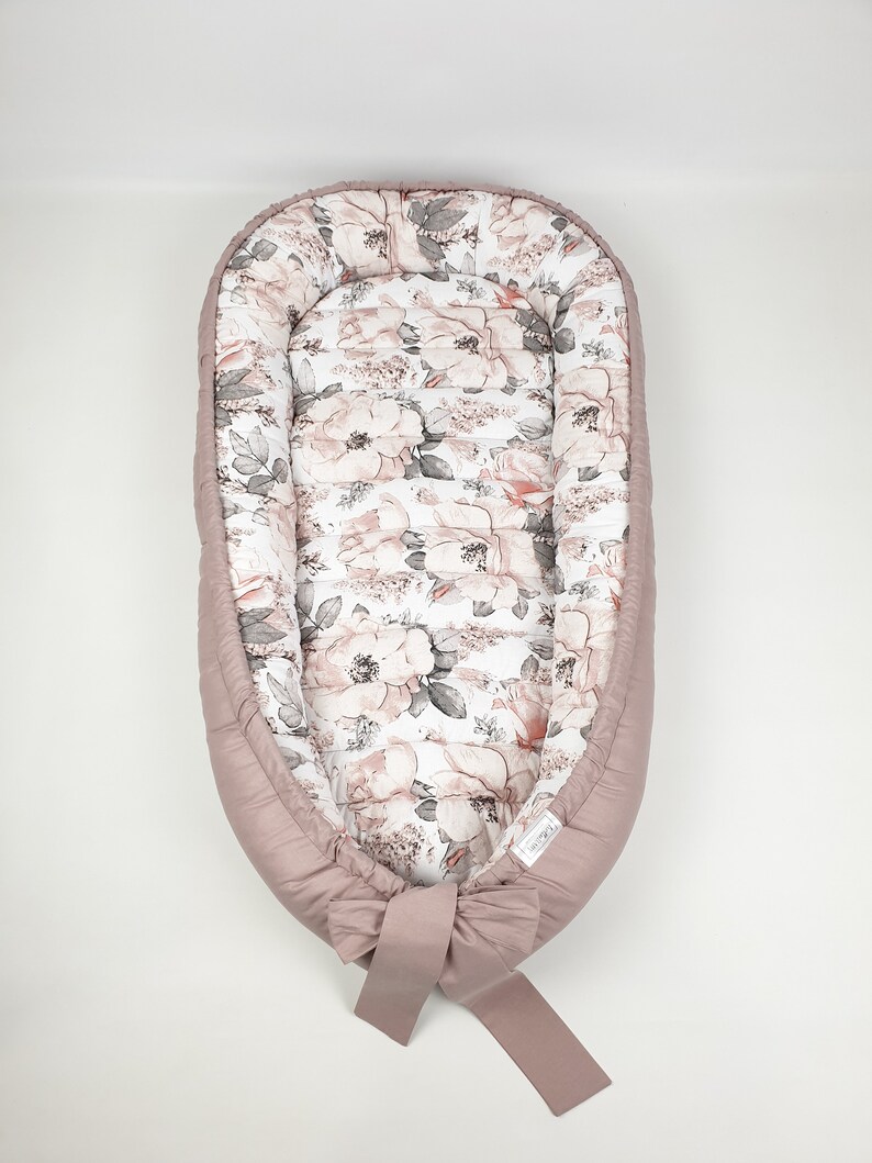 FLORAL BABYNEST Cosleeper Baby Lounger Portable Bed Etsy
