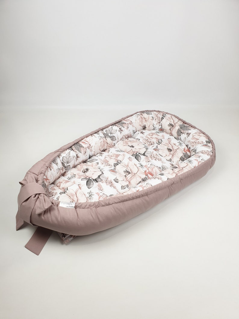 FLORAL BABYNEST Cosleeper Baby Lounger Portable Bed Etsy